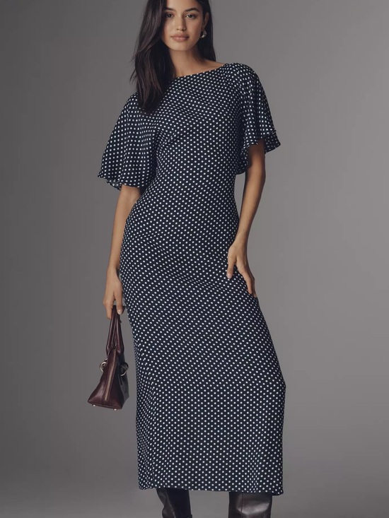 Reformation Dresses & Skirts - Reformation Navy and White Polka Dot Maxi Dress